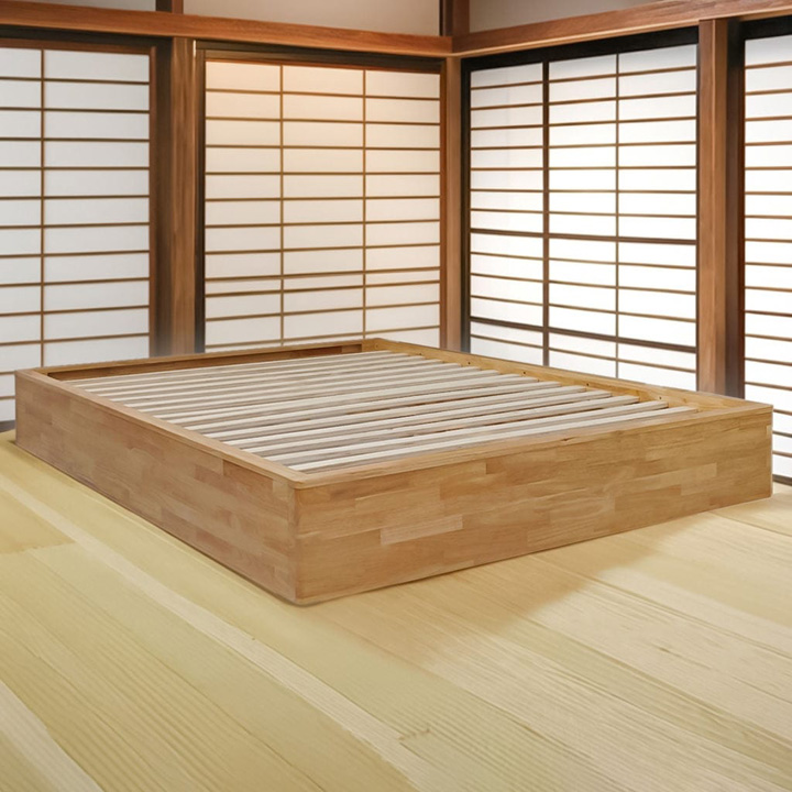 Wooden Tatami Japanese joinery bed frame