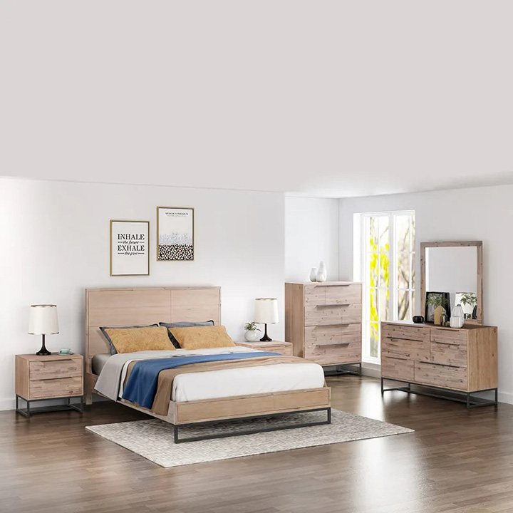 Solid oak bedroom set