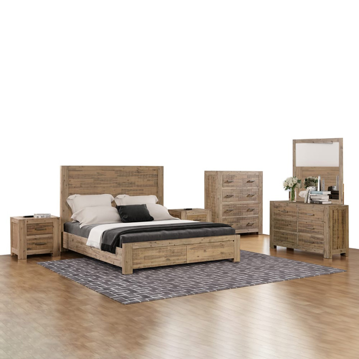 Acacia wood bedroom set