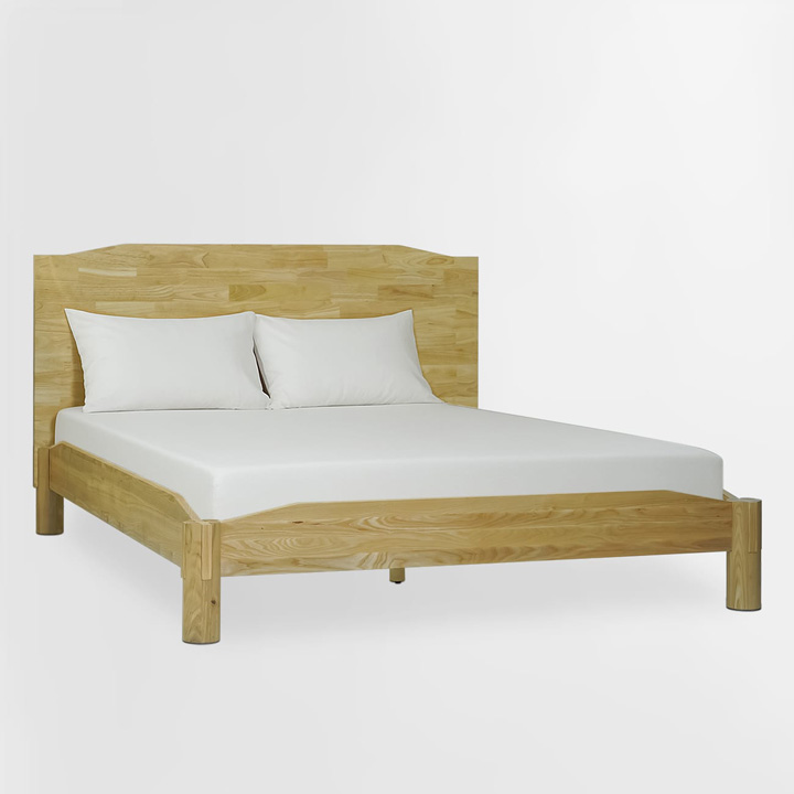 Wooden Japanese joinery bed frame