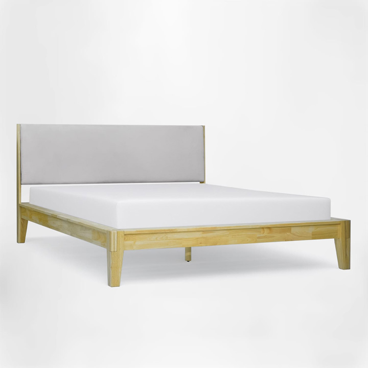 Rubberwood Japanese joinery bed frame
