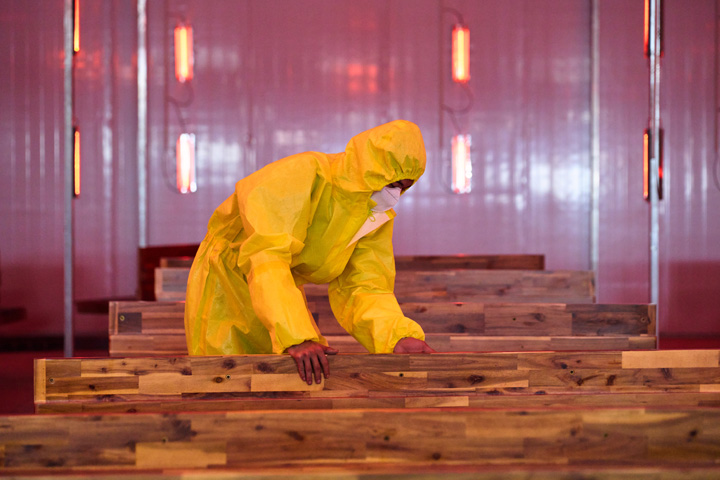 Wood Surface Sterilization Process
