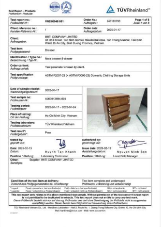 TUV certificate