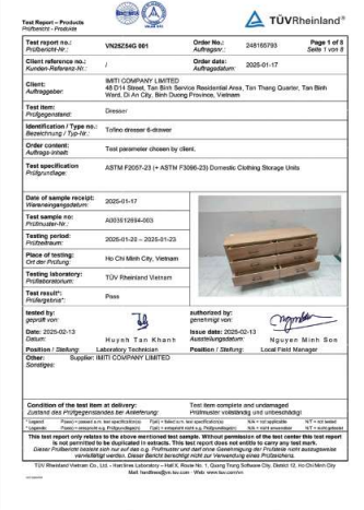 TUV certificate