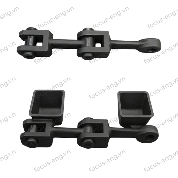 Roller chains, scraper chains