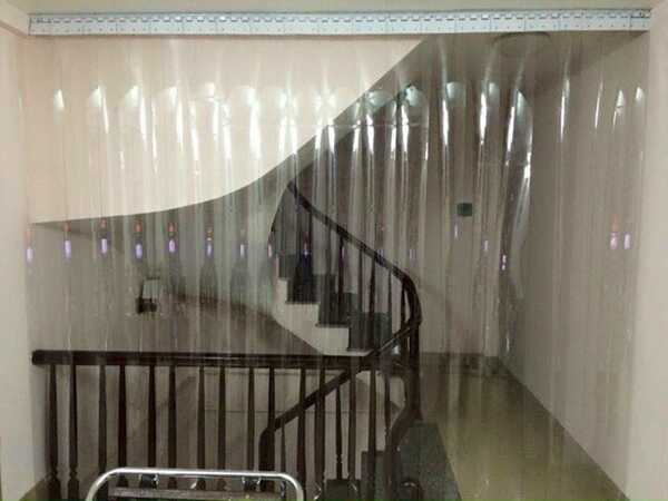 Transparent PVC strip curtains 200mm x 3mm
