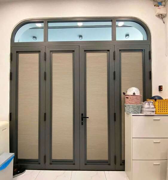 Honeycomb blinds for French doors