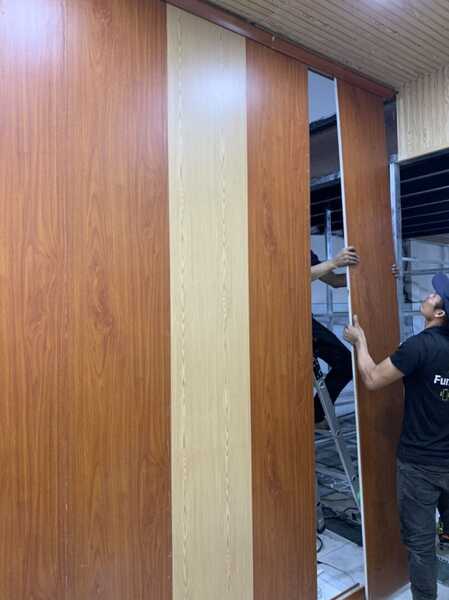 Nano-coated foldable air conditioner partitions