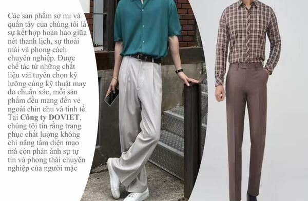 Formal shirts and trousers