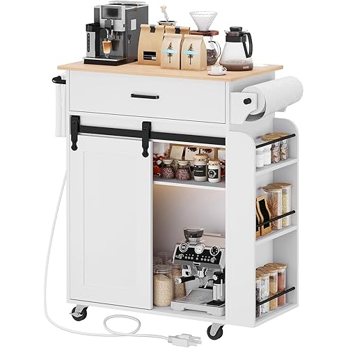 Rolling Island Table Sliding Door