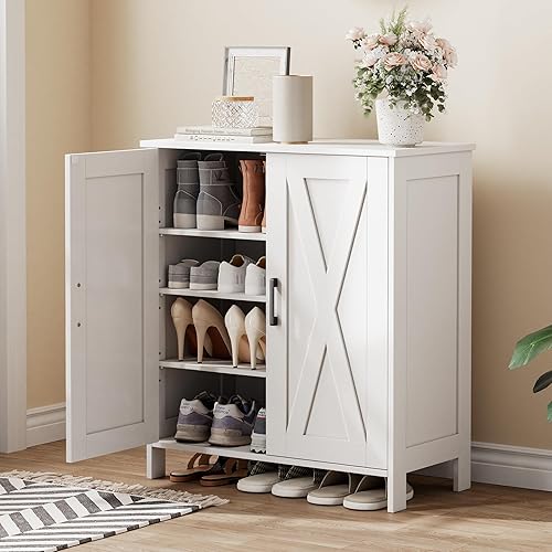 5-Tier Barn Door Shoe Organizer
