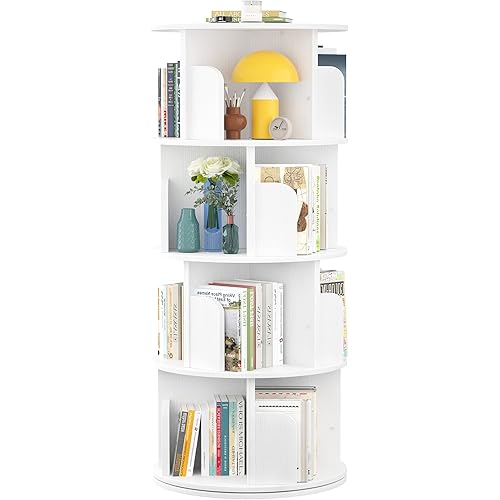 360 Rotating Corner Floor Bookcase