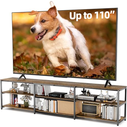 100" Wide 3-Tier TV Stand
