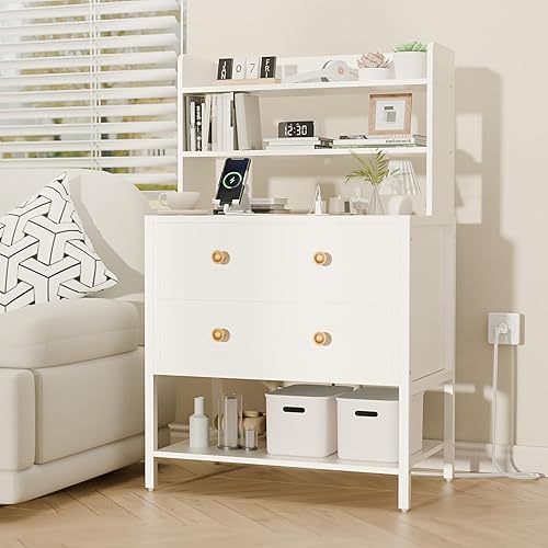 24" Wide 4-Tier Charging Nightstand