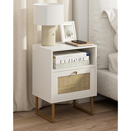 Modern Boho Rattan Nightstand