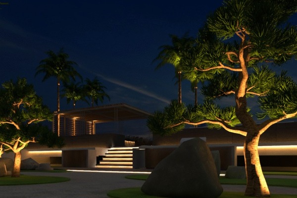 Resort-living outdoor lighting