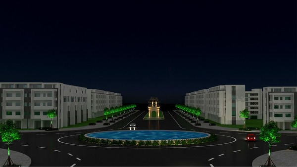 Residential road lighting