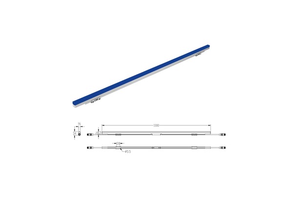 Direct linear L1000 RGB LED light bar