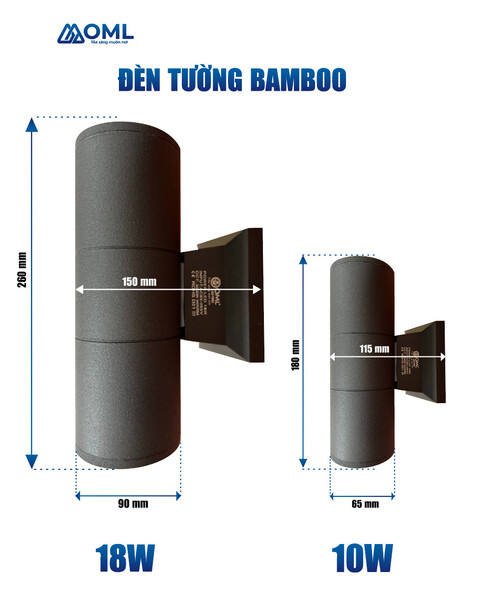 Bamboo LED wall washers