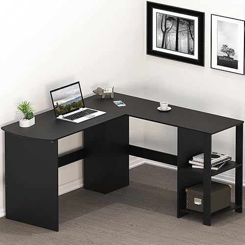 L-Shaped Wood Corner Office Desk