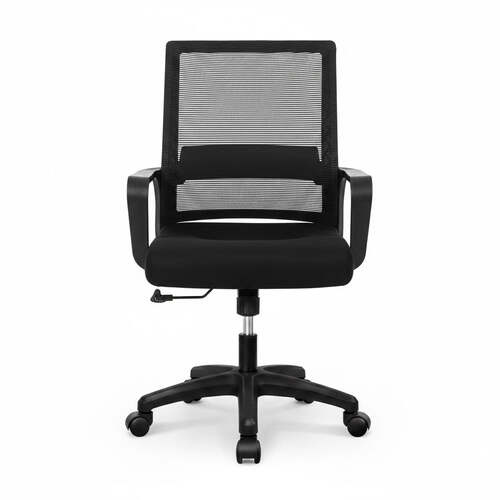 Mid-Back Striped Mesh Office Chair