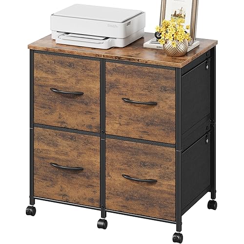 4-Drawer Mobile Lateral File Cabinet