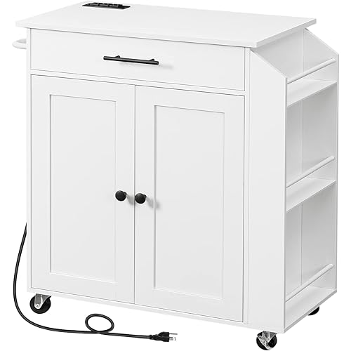 Kitchen Island with Power Outlet