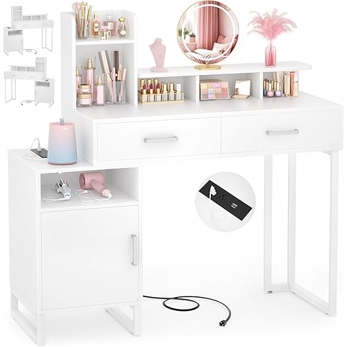Small Makeup Desk Storage Shelves