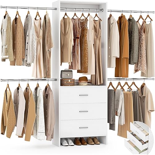 3-Drawer Walk-in Closet System