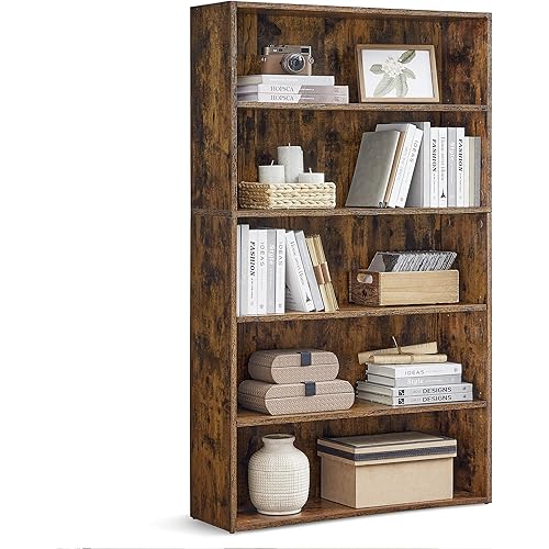 5-Tier Open Shelf Large Bookcase