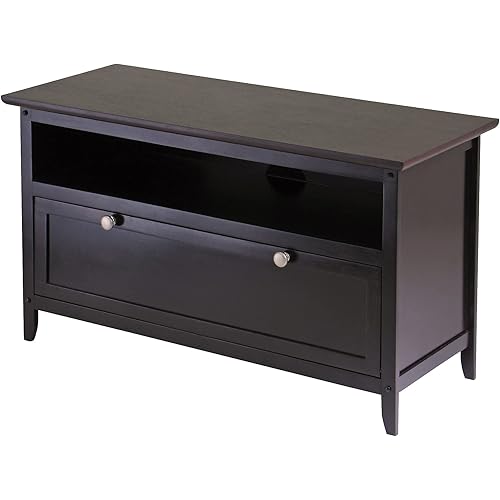 Dark Espresso Wood TV Stand