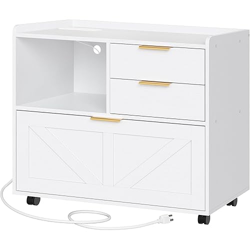 Lateral File Cabinet Charging Station