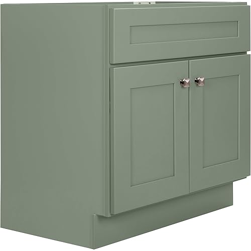 White Unassembled Bathroom Vanity