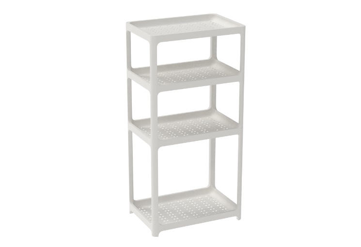 Multi purpose plastic shelves