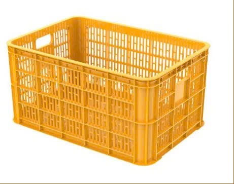 Open plastic crates