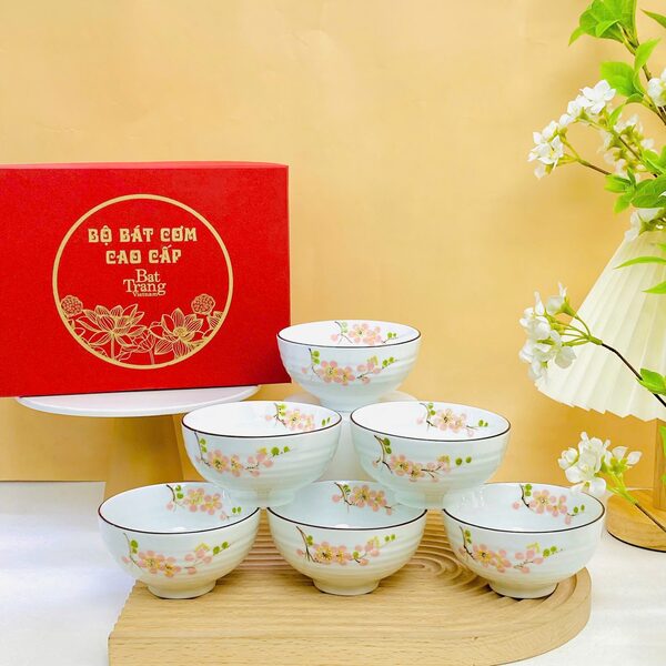 Bat Trang ceramic dinnerware set
