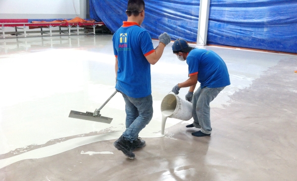 Epoxy coating application