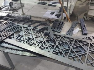 Carbon steel laser cutting
