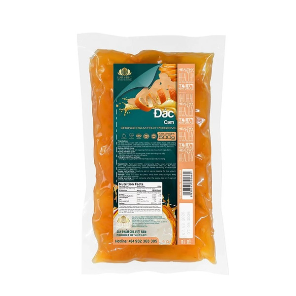 Orange and palm fruit jam