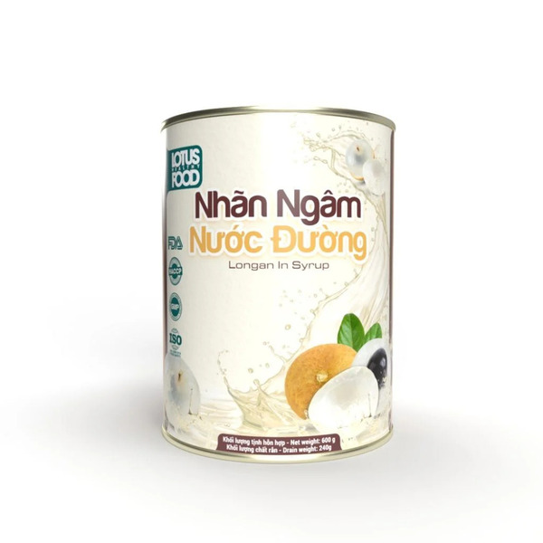 Canned longans in syrup