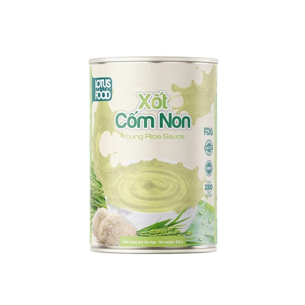 Young green rice topping sauce