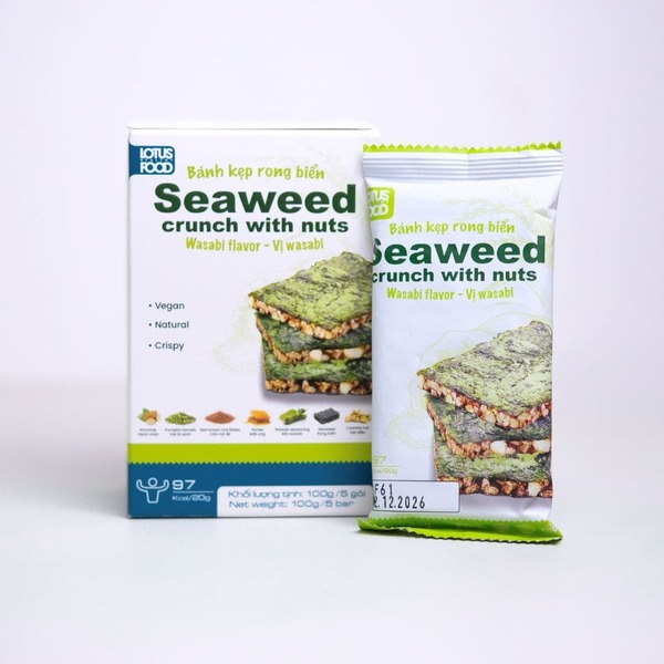 Wasabi seaweed sandwich crackers