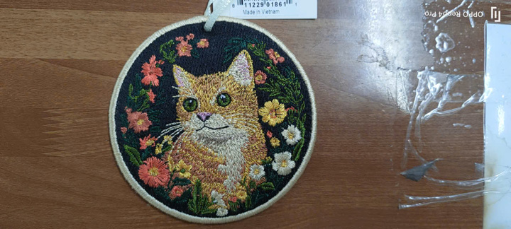 Computerized embroidery product