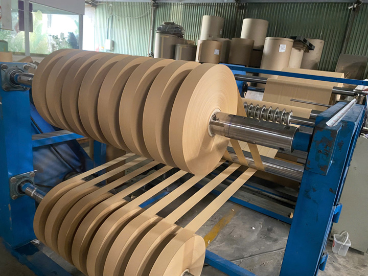 Slit kraft paper rolls