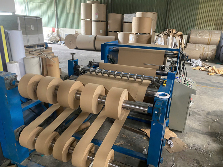 Slit kraft paper rolls