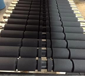 Rubber roller conveyors