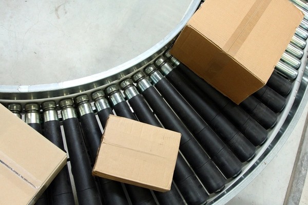 Rubber roller conveyors