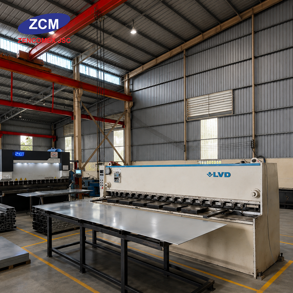 Sheet metal shearing machine