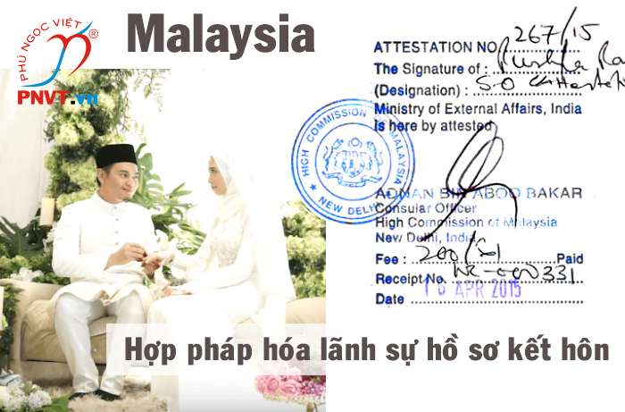 Consular legalization for marriage documents with a Malaysian citizen