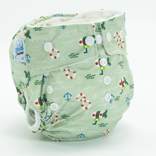 Goodmama submarine pattern cloth diaper for boys